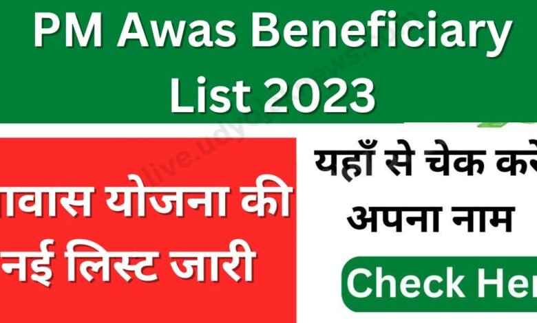PM Awas Beneficiary List 2023