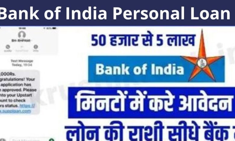 Bank of India Personal Loan 2024