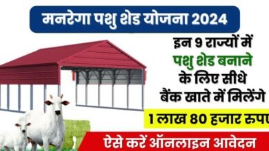 MGNREGA Pashu Shed Yojana 2024