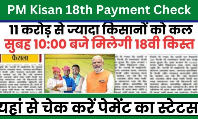 PM Kisan 18th Payment Check