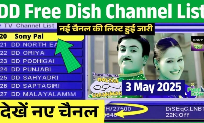 DD Free Dish Channel List