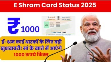 E Shram Card Status 2025