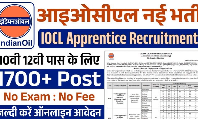 IOCL Apprentice Recruitment 2025