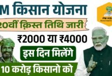 PM Kisan 20th Installment