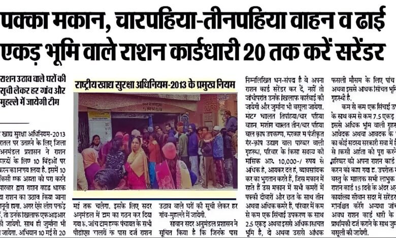 Ration Card eKYC Update 2025