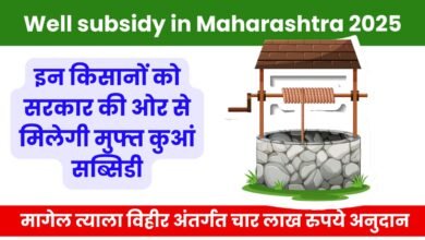 Well subsidy in Maharashtra 2025