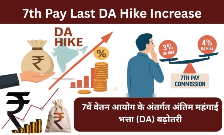 7th Pay Last DA Hike Increase
