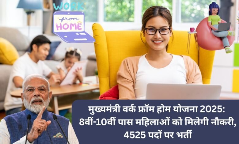 वर्क फ्रॉम होम करती महिला – मुख्यमंत्री वर्क फ्रॉम होम योजना 2025