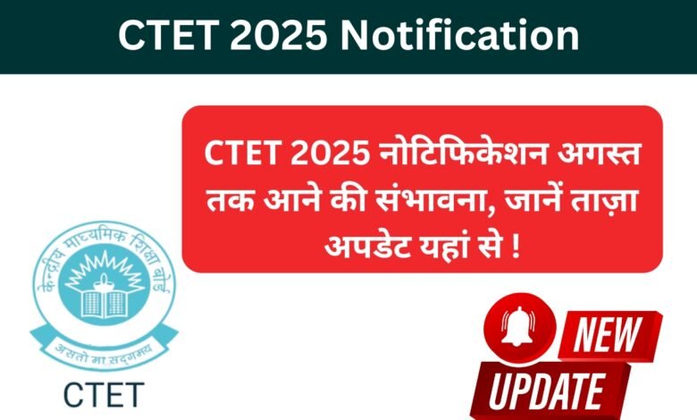 CTET 2025 December Notification – सीटेट आवेदन प्रक्रिया और पात्रता