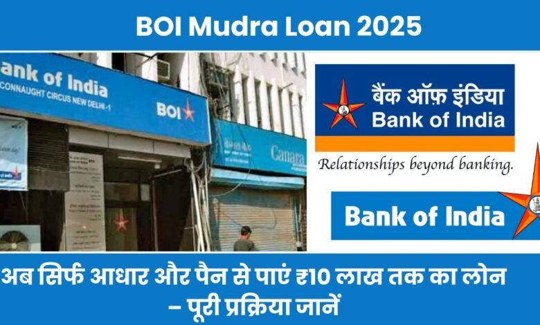 BOI Mudra Loan 2025