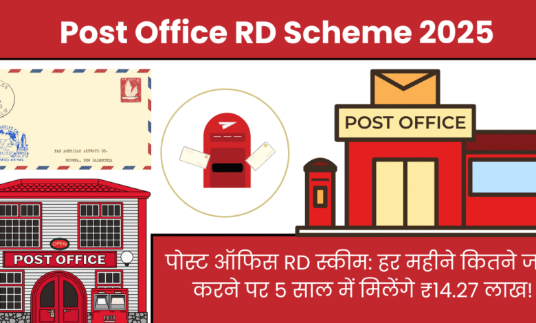 पोस्ट ऑफिस RD स्कीम: हर महीने कितने जमा करने पर 5 साल में मिलेंगे ₹14.27 लाख!