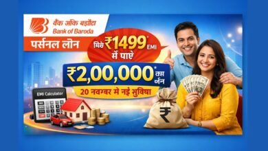 बैंक ऑफ बड़ौदा पर्सनल लोन – ₹1499 EMI में ₹2 लाख लोन