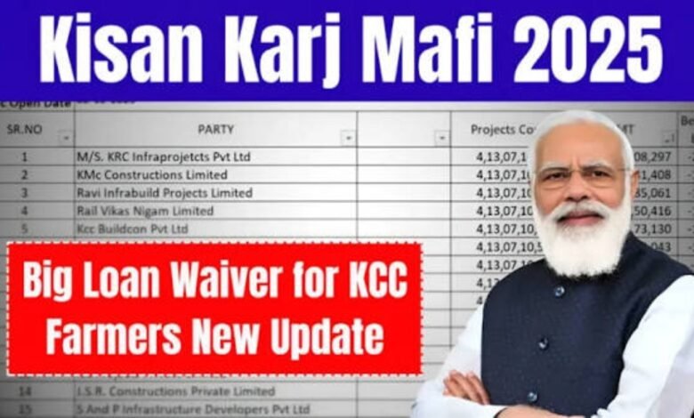 KCC कर्ज माफी 2025 के नए नियम से किसानों को मिली राहत दर्शाती हुई तस्वीर