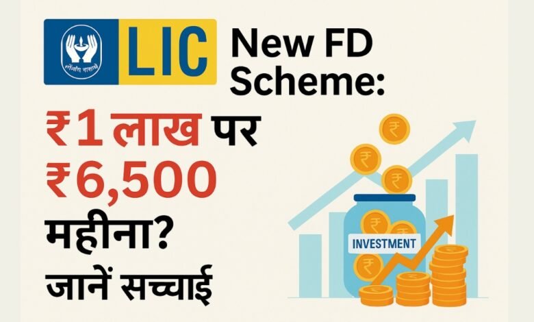 LIC New FD Scheme truth and monthly income investment plan