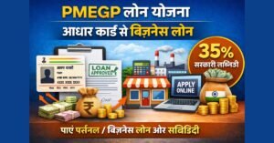 PMEGP लोन योजना के तहत आधार कार्ड से बिज़नेस लोन और सरकारी सब्सिडी की जानकारी