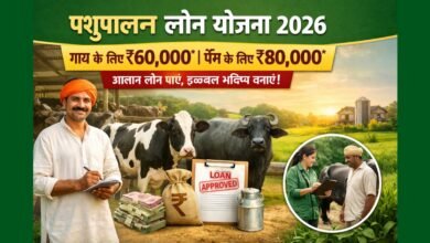 पशुपालन लोन योजना 2026 के तहत गाय और भैंस के लिए लोन योजना का बैनर