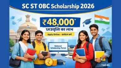 SC ST OBC Scholarship Online Apply 2026 students receiving ₹48,000 scholarship in India