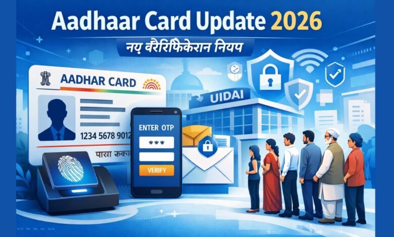 Aadhaar Card Update 2026 के नए वेरिफिकेशन नियम और UIDAI आधार अपडेट अलर्ट