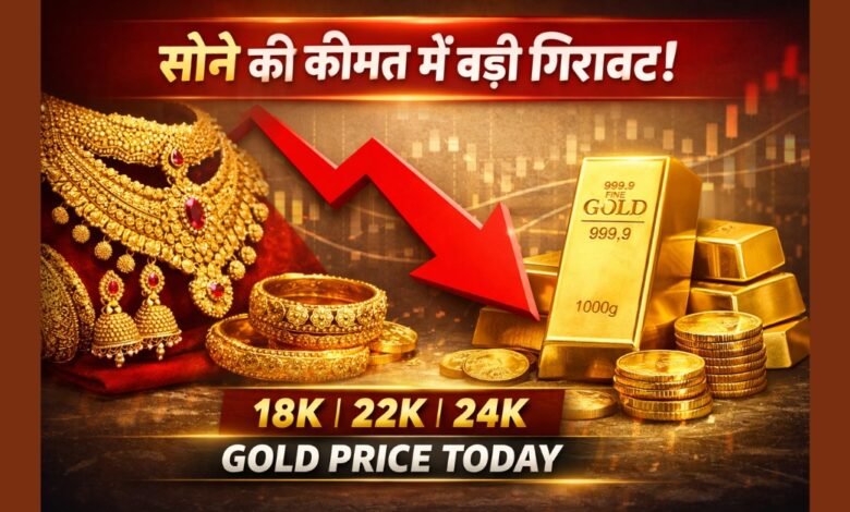 Gold Price Today in India – 18K 22K 24K सोने की कीमत में गिरावट
