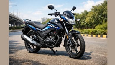 New Honda SP 125 bike with sporty design and 70 kmpl mileage