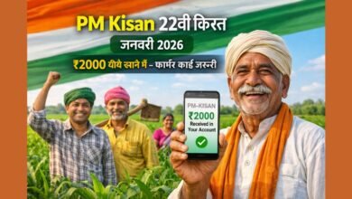 PM Kisan 22वीं किस्त जनवरी 2026 ₹2000 किसान खाते में फार्मर कार्ड जरूरी