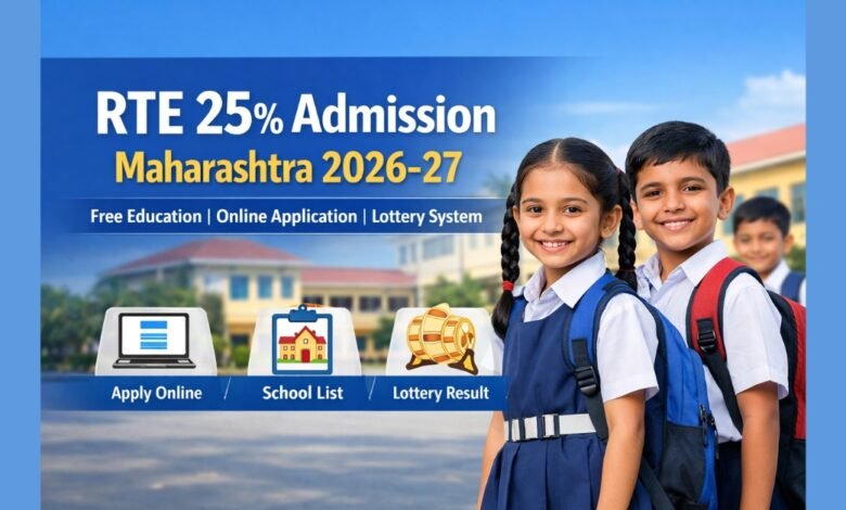 RTE 25% Admission Maharashtra 2026-27 online application, school list, eligibility and lottery result information