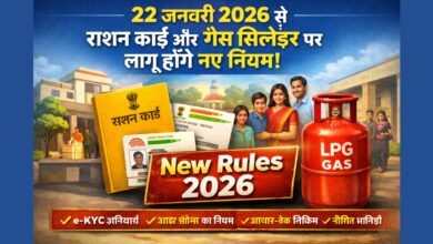 Ration Card Gas Cylinder New Rules 2026 से जुड़े नए सरकारी नियमों की जानकारी दर्शाती इमेज