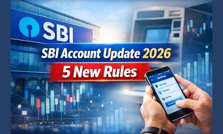 SBI Account Update 2026 में खाताधारकों के लिए लागू 5 नए बैंकिंग नियम