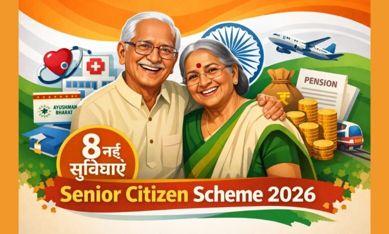 Senior Citizen Scheme 2026 के तहत वरिष्ठ नागरिकों को मिलने वाली 8 नई सरकारी सुविधाएं