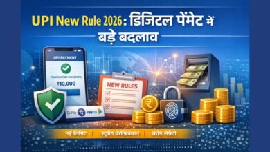 UPI New Rule 2026 डिजिटल पेमेंट और UPI ट्रांजैक्शन से जुड़े नए नियम दर्शाती फीचर इमेज