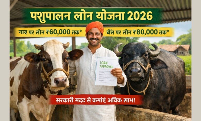 पशुपालन लोन योजना 2026 के अंतर्गत गाय और भैंस पालन के लिए सरकारी लोन