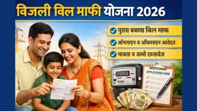 बिजली बिल माफी योजना 2026 के तहत राहत पाते उपभोक्ता – आवेदन प्रक्रिया दर्शाती फीचर इमेज