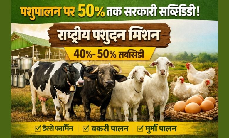 राष्ट्रीय पशुधन मिशन पशुपालन सब्सिडी योजना 2026