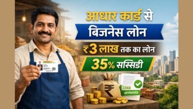 आधार कार्ड से ₹3 लाख तक का बिजनेस लोन और 35% तक सरकारी सब्सिडी