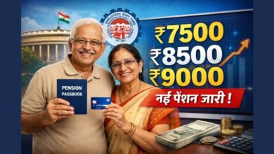 EPS पेंशनधारकों के लिए बड़ी राहत: ₹7500, ₹8500 और ₹9000 की पेंशन इस माह जारी