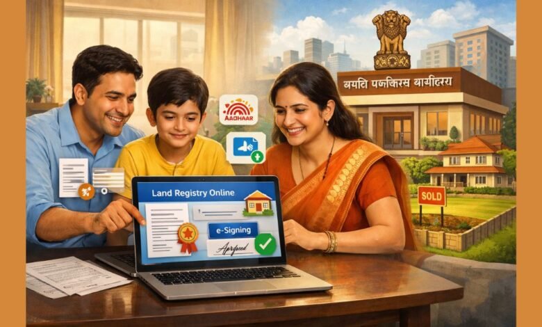 सरकार द्वारा शुरू की गई ऑनलाइन जमीन रजिस्ट्री प्रक्रिया 2026