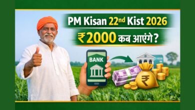 PM Kisan 22nd Kist 2026 में किसानों के खाते में ₹2000 की किस्त ट्रांसफर होती हुई