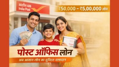 पोस्ट ऑफिस लोन योजना के तहत ₹50,000 से ₹5 लाख तक का लोन प्राप्त करता भारतीय नागरिक