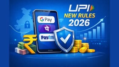 UPI New Rules 2026 से जुड़े नए ट्रांजैक्शन नियम और डिजिटल पेमेंट अपडेट दर्शाता फीचर इमेज
