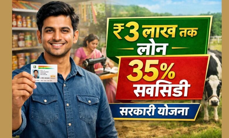 आधार कार्ड से ₹3 लाख तक बिजनेस लोन और 35 प्रतिशत सरकारी सब्सिडी योजना
