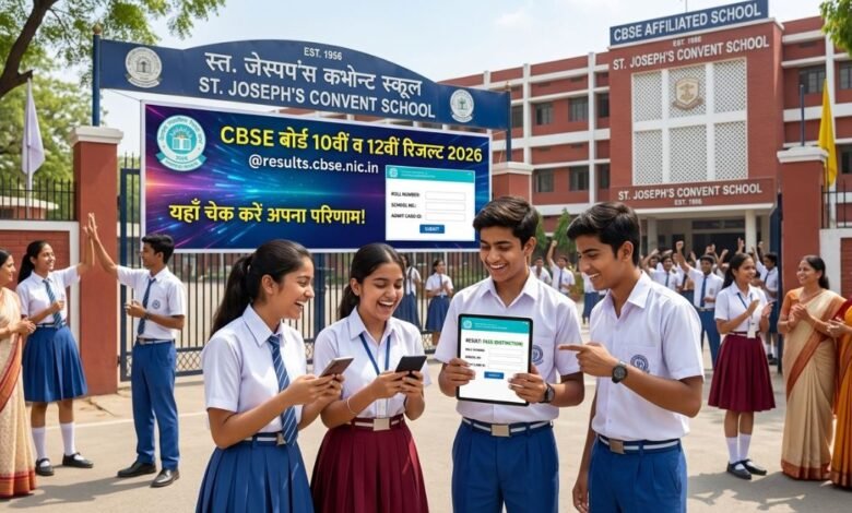 CBSE Class 10th and 12th Board Exam Result 2026 announcement banner
