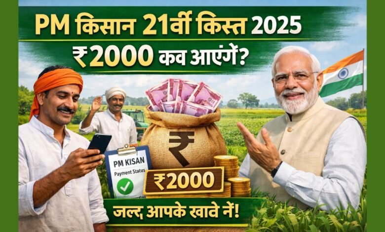 PM Kisan 21th Installment 2025 किसानों के खाते में ₹2000 की अगली किस्त आने की जानकारी