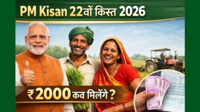 PM Kisan 22वीं किस्त 2026 ₹2000 किसानों के खाते में आने की जानकारी
