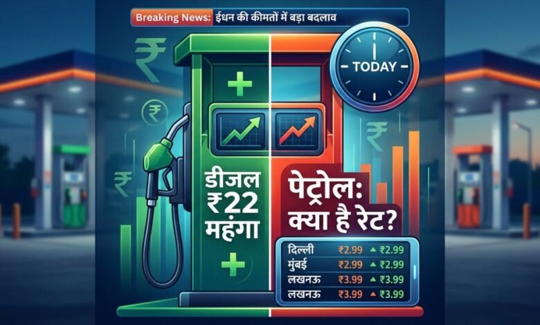 Petrol Diesel Price Today and Fuel Rate Chart in Hindi 2026