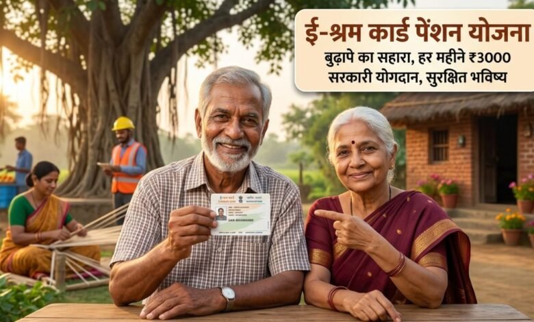 ई-श्रम कार्ड और मान-धन योजना के माध्यम से अपने बुढ़ापे को सुरक्षित करें।