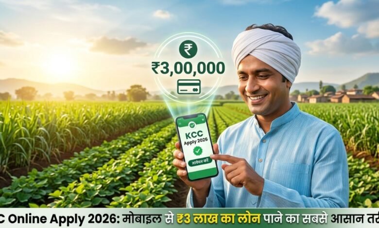 KCC Online Apply 2026: मोबाइल से ₹3 लाख का लोन पाने का सबसे आसान तरीका